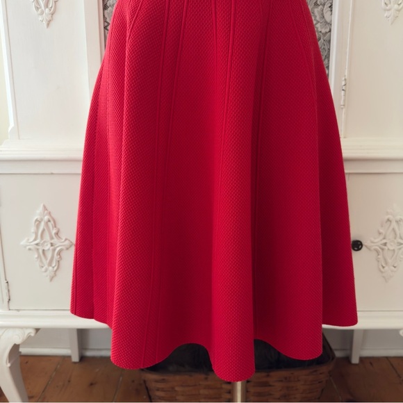 NWT MILLY Textured Godet Dress - Picture 4 of 11